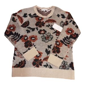 MADISON GREY New York Floral Sweater Size M Floral